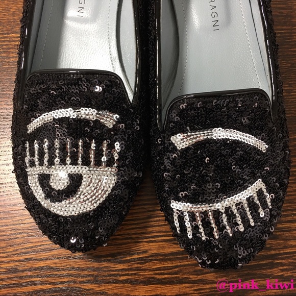 NWOT Chiara Ferragni Flirting Sequin Loafer - Picture 7 of 9